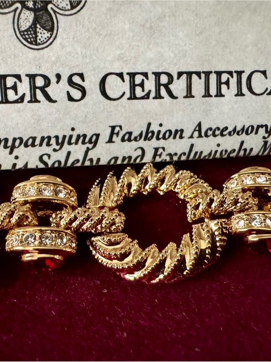 Camrose & Kross Jewelry - Camrose & Kross Gold Crystal-Embellished Twisted Link Bracelet